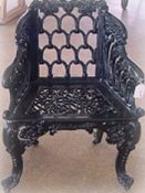 cast armchair
