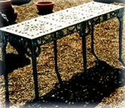 cast sofa table