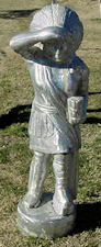 four foot tall indian statue