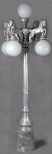 horse design street lamp with 5 lights