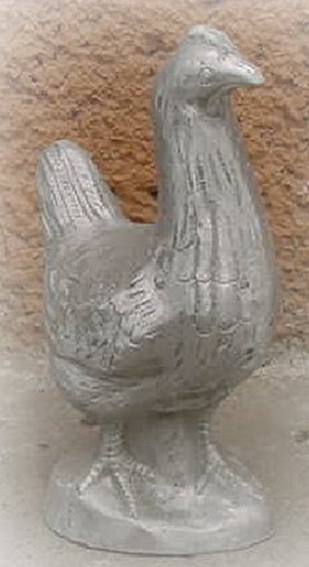 cast rooster statue