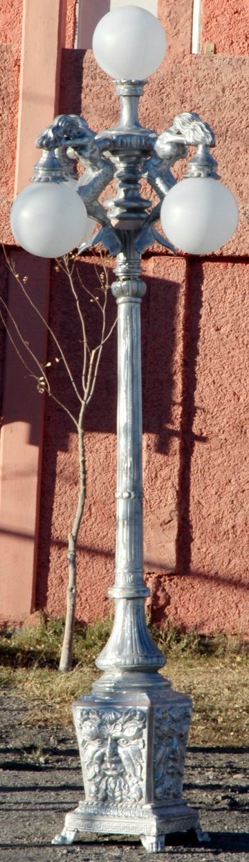 five light mermaid street lamp
