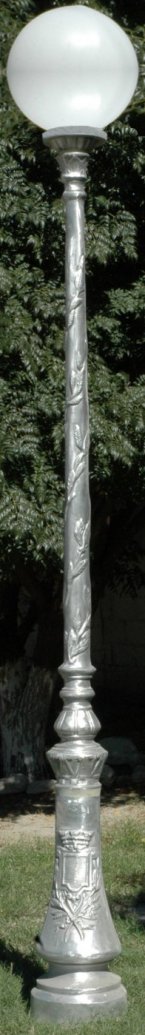 cast aluminum street lamp french lace design